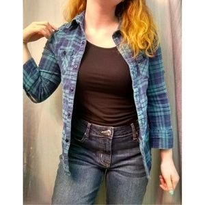 Blue + Green Flannel